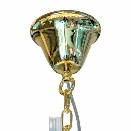 Celestial Halo Statement Gold Chandelier - Ceiling Rose