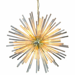 Celestial Halo Statement Gold Chandelier – Ceiling Light by Febland