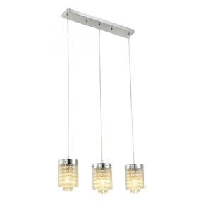 Three Light Glass Shade Pendant Light – Ceiling Light by Febland