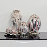 Art Deco Small Mosaic Glass Egg Lamp