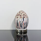 Art Deco Small Mosaic Glass Egg Lamp