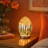 Art Deco Small Mosaic Glass Egg Lamp