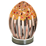Art Deco Small Mosaic Glass Egg Lamp