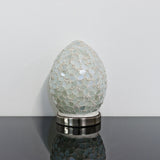 Opaque Flower Small Mosaic Glass Egg Lamp
