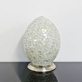 Opaque Flower Medium Mosaic Glass Egg Lamp