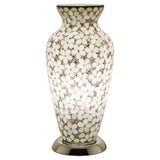Opaque Flower Medium Mosaic Glass Vase Lamp