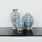 Blue Tile Mosaic Egg Lamp