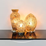 Yellow Mosaic Lamps