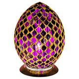 Purple Tile Mosaic Egg Lamp