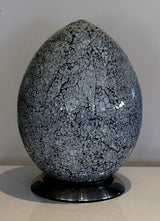 White Mosaic Egg Lamp