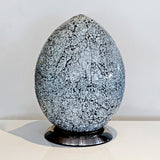 White Mosaic Egg Lamp