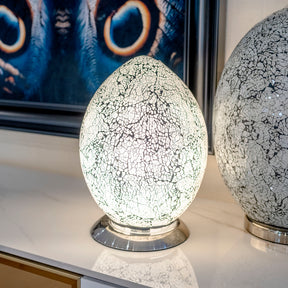White Mosaic Egg Lamp – Mosaic Lamp by Febland