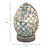Blue Tile Mini Mosaic Egg Lamp