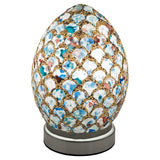 Blue Tile Mini Mosaic Egg Lamp