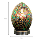 Dark Green Mini Mosaic Egg Lamp