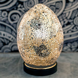 Autumn Gold Mini Mosaic Egg Lamp