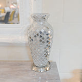 Mirrored Tile Mosaic Vase Lamp