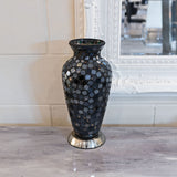 Dark Green Mosaic Vase Lamp