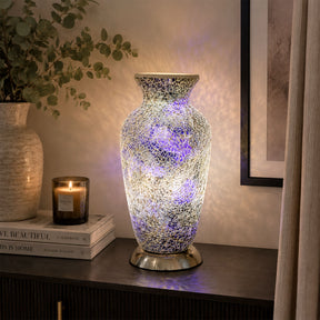 Purple Mosaic Vase Lamp – Mosaic Lamp by Febland