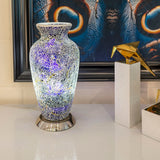 Purple Mosaic Vase Lamp