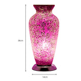Rose Pink Mosaic Vase Lamp