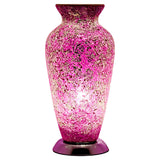 Rose Pink Mosaic Vase Lamp