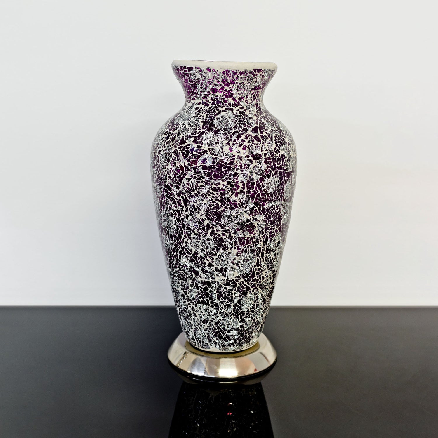 Rose Pink Mosaic Vase Lamp
