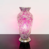 Rose Pink Mosaic Vase Lamp