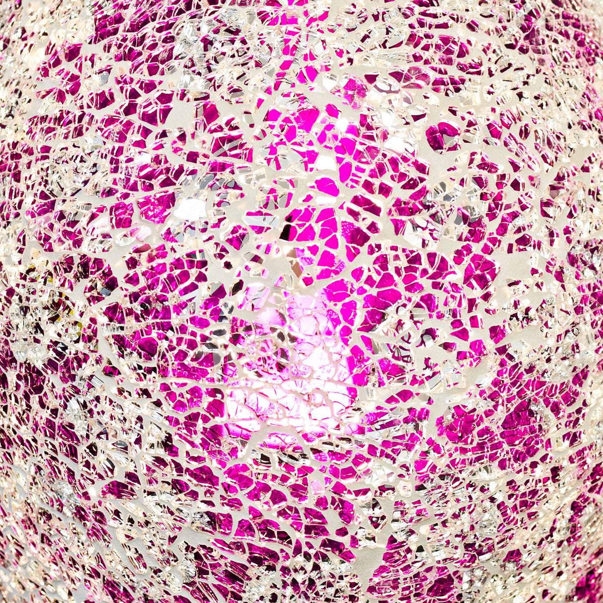 Rose Pink Mosaic Vase Lamp