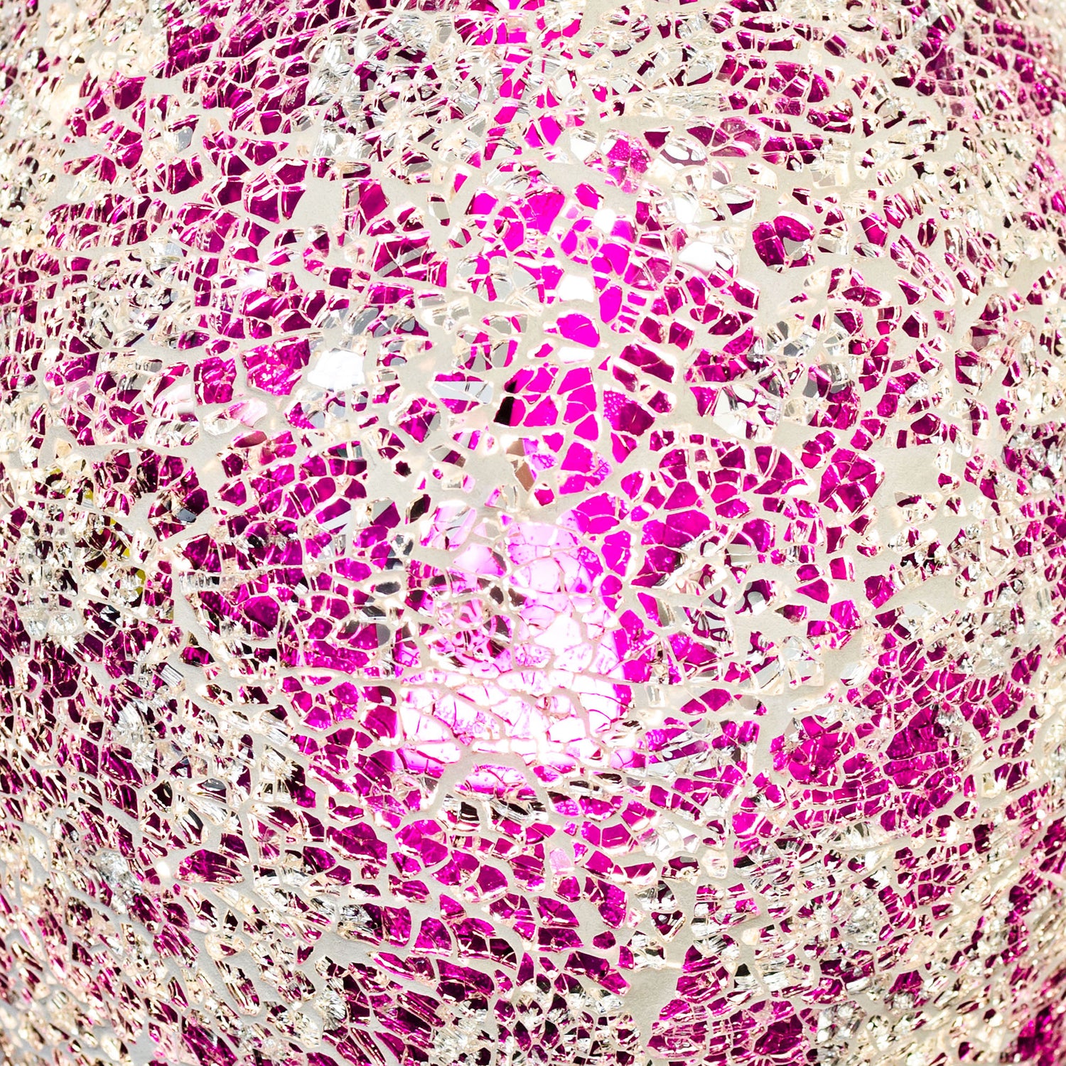 Rose Pink Mosaic Vase Lamp