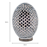 Large Mirror Mosaic Egg Lamp