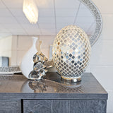 Large Mirror Mosaic Egg Lamp