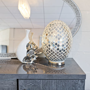 Large Mirror Mosaic Egg Lamp – Mosaic Lamp by Febland