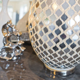 Large Mirror Mosaic Egg Lamp