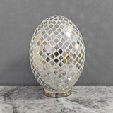 Large Mirror Mosaic Egg Lamp