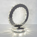 Glass Crystal Ring Table Light