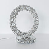 Glass Crystal Ring Table Light