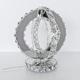 Glass Crystal Two Ring Table Light