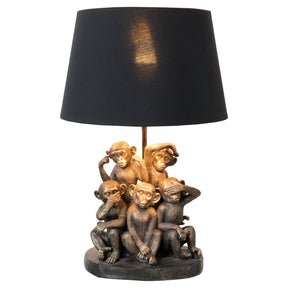 Five Monkey Troop Table Lamp – Table Lamp by Febland