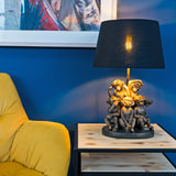 Five Monkey Troop Table Lamp
