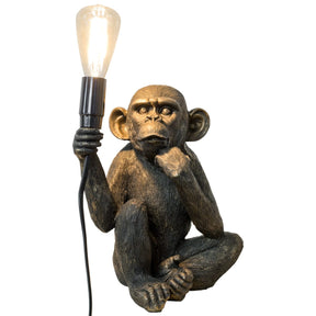 Monkey Holding Bulb Lamp – Table Lamp by Febland