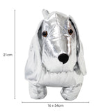 Silver Doggy Door Stop