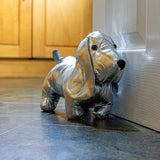 Silver Doggy Door Stop