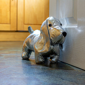 Silver Doggy Door Stop – Doorstop by Febland