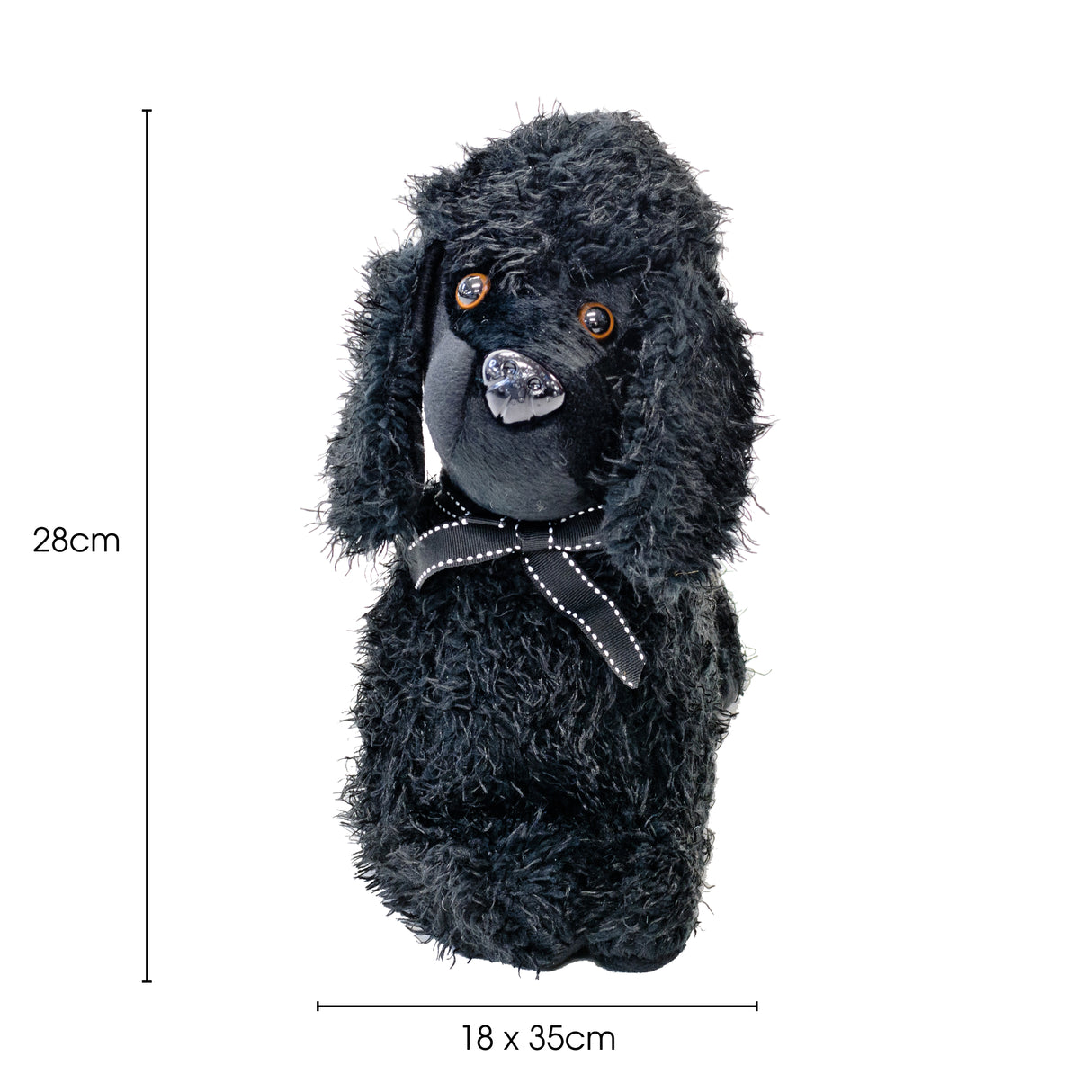 Black Poodle Door Stop