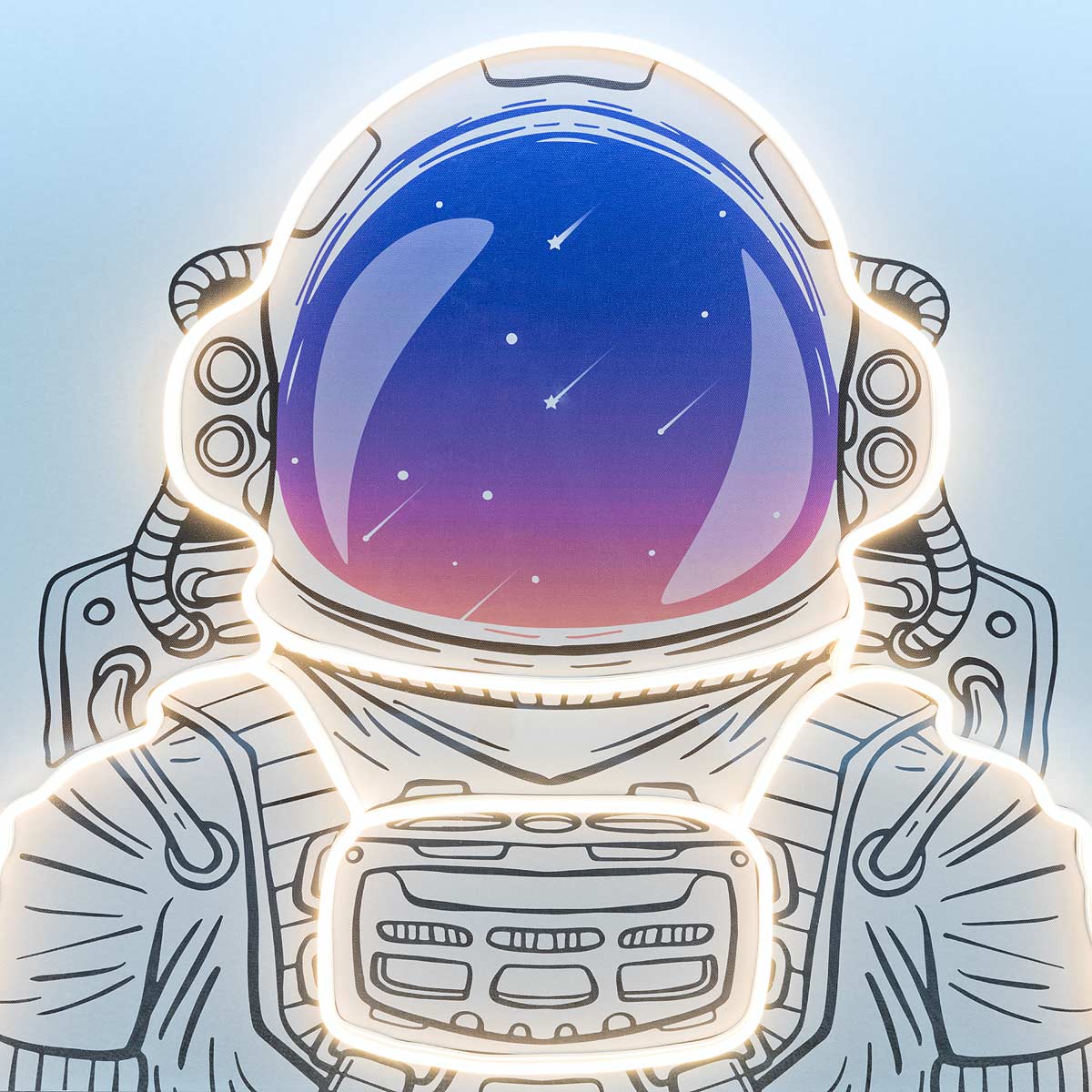 LED Astronaut Light Up Wall Art