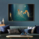 Jellyfish Glass Wall Art