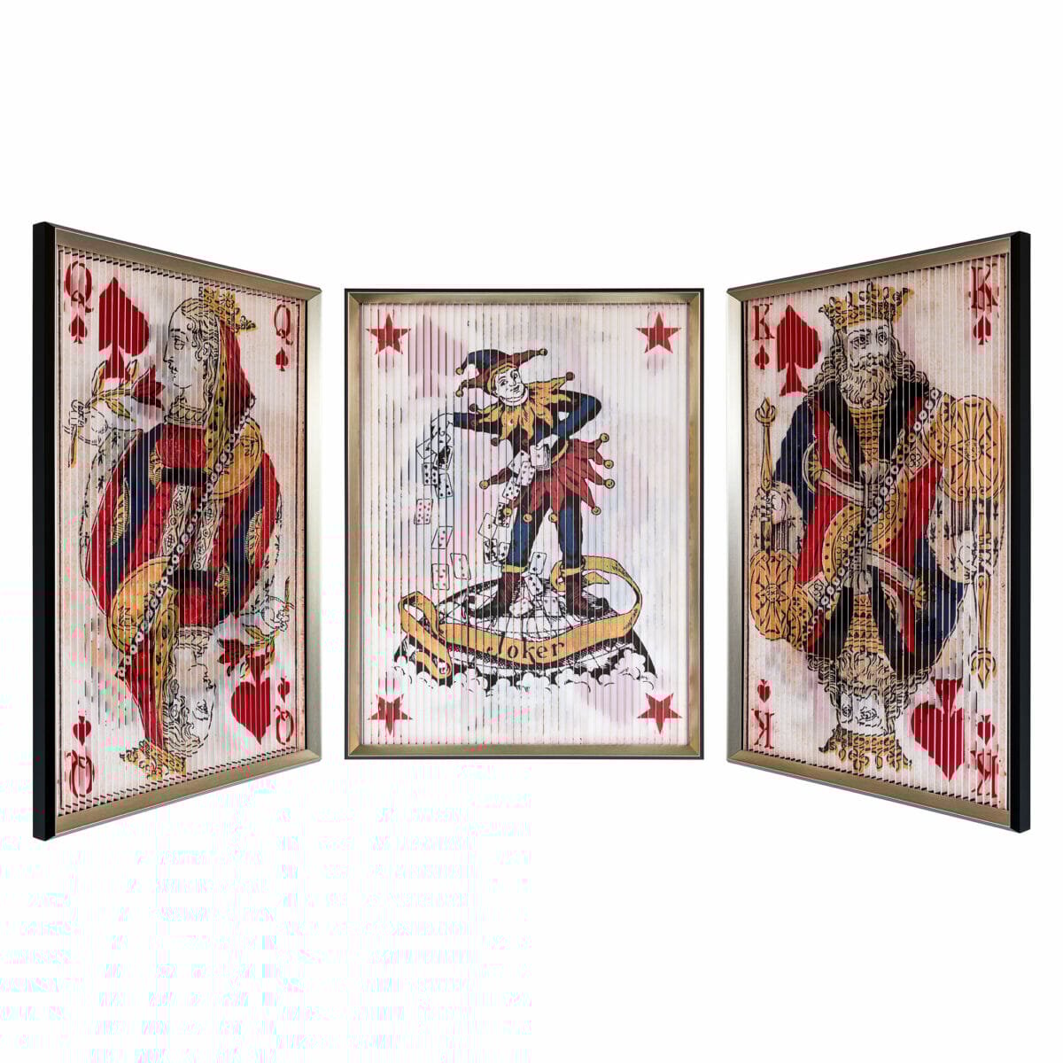 King Queen Joker Playing Card Wall Art