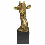 Gold Giraffe Bust - Front