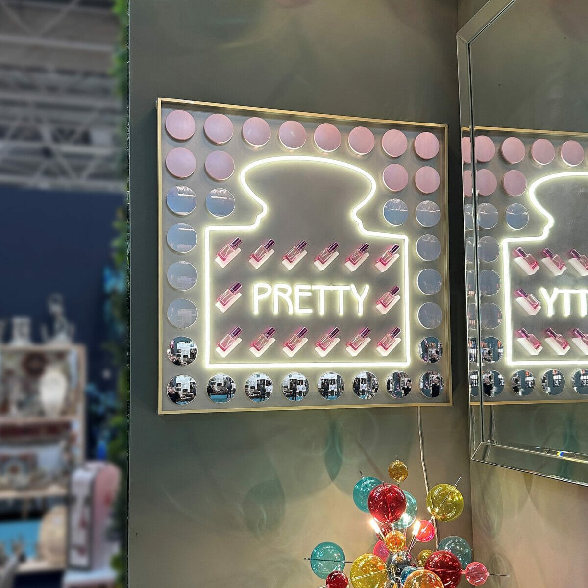 Pretty Light Up Wall Art on Display